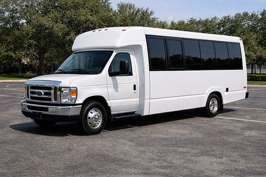 18-passenger mini coach available for charter in San Francisco, CA